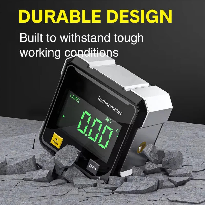 Nível angular digital magnético a laser