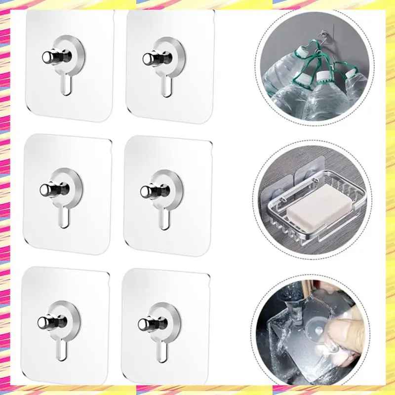 Gancho transparente de montagem na parede gratuito (20 unidades)