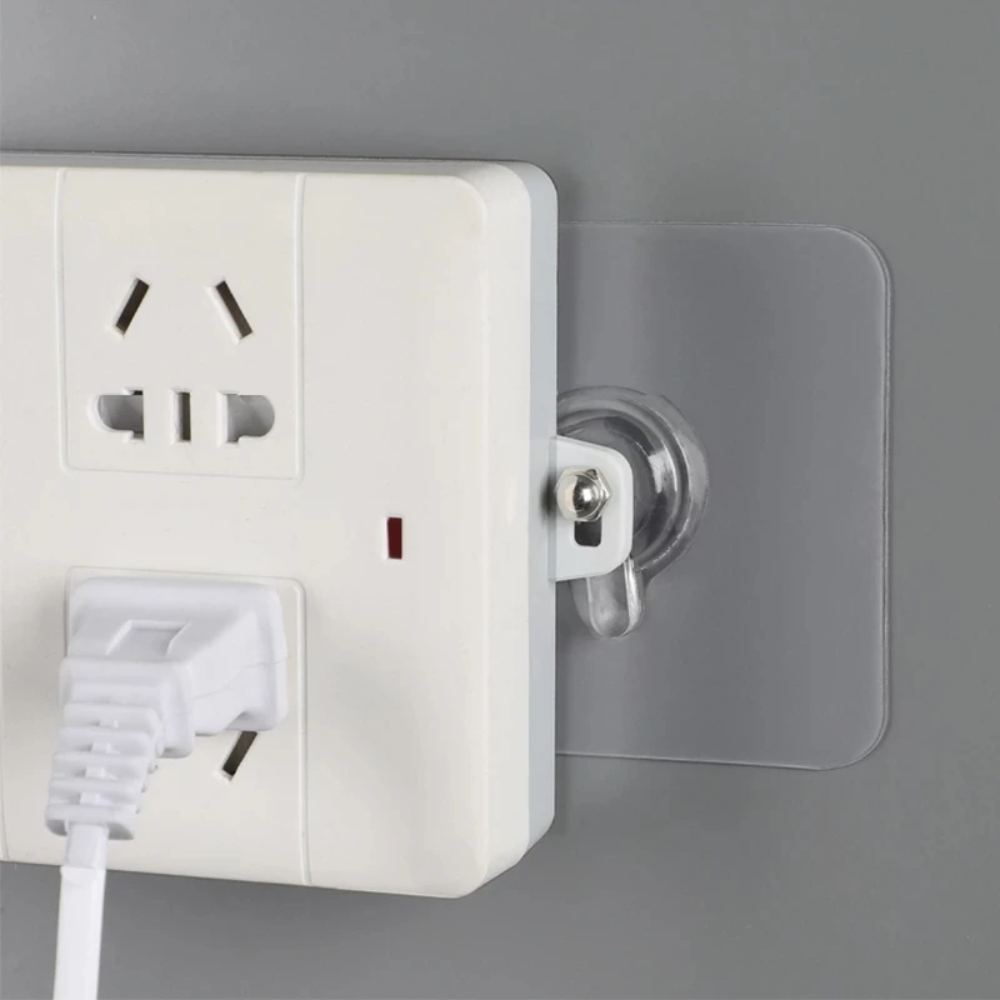 Gancho transparente de montagem na parede gratuito (20 unidades)